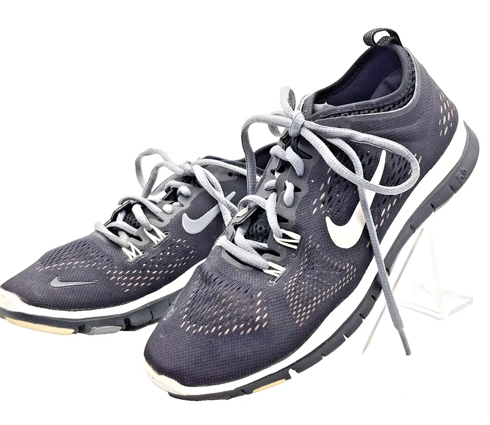 Nike Free TR Fit 4 Women's Size 6.5 Running Shoes Black White 629496-001 Trainer